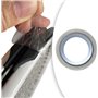 FengQingHuaGG 1 rouleau de ruban de protection pour raquette de tennis, autocollant de protection anti-rayures pour cadre de raq