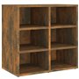 CFODOJ Armoires et rangement, armoires de rangement et casiers - armoires à chaussures pour la maison - 2 pièces chêne fumé 52,5