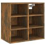 CFODOJ Armoires et rangement, armoires de rangement et casiers - armoires à chaussures pour la maison - 2 pièces chêne fumé 52,5