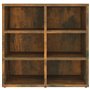 CFODOJ Armoires et rangement, armoires de rangement et casiers - armoires à chaussures pour la maison - 2 pièces chêne fumé 52,5