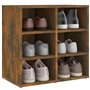 CFODOJ Armoires et rangement, armoires de rangement et casiers - armoires à chaussures pour la maison - 2 pièces chêne fumé 52,5