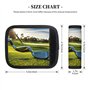 Lot de 2 poignées de bagage imprimées de club de golf, housse de poignée de valise pour sac de voyage, accessoires de voyage