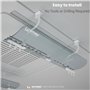 WITFORMS /CASSETTE - Déflecteur d'air AC réglable adapté aux sorties de climatiseurs à cassette. Améliore la circulation du refr
