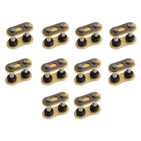 MOTOMASTER Maillon de chaîne de Moto 520 avec Joint torique (10 pièces) Compatible avec Universal/Honda/Yamaha/BMW/Kawasaki/Indi