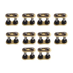 MOTOMASTER Maillon de chaîne de Moto 428 avec Joint torique (10 pièces) Compatible avec Universal/Honda/Yamaha/BMW/Kawasaki/Indi