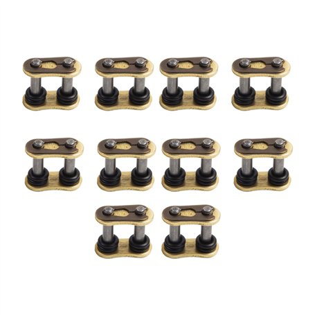 MOTOMASTER Maillon de chaîne de Moto 428 avec Joint torique (10 pièces) Compatible avec Universal/Honda/Yamaha/BMW/Kawasaki/Indi