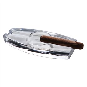 PASABAHCE Cendrier en Verre de Cristal Lourd pour Patio