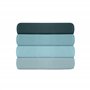Lot de 2 taies d'oreiller Oxford de qualité supérieure - Bleu pétrole - 80 x 80 + 5 cm - 100% Coton Ranforce, 145 Fils - Fermetu