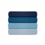 Lot de 2 taies d'oreiller Oxford de qualité supérieure - Bleu pétrole - 80 x 80 + 5 cm - 100% Coton Ranforce, 145 Fils - Fermetu