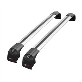Apline Compatible avec Audi A4 (B8) AVANT 2008-2015 Barres de Toit ACE-2 Railing Porte-Bagages de voiture GRIS