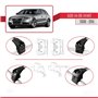 Apline Compatible avec Audi A4 (B8) AVANT 2008-2015 Barres de Toit ACE-2 Railing Porte-Bagages de voiture GRIS