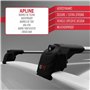 Apline Compatible avec Audi A4 (B8) AVANT 2008-2015 Barres de Toit ACE-2 Railing Porte-Bagages de voiture GRIS