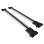 RE&AR Tuning Compatible avec Fiat Doblo 2 2010-2022 FLY Model Barres de Toit Railing Porte-Bagages de Voiture Gris Aluminium 2 B