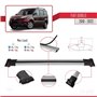 RE&AR Tuning Compatible avec Fiat Doblo 2 2010-2022 FLY Model Barres de Toit Railing Porte-Bagages de Voiture Gris Aluminium 2 B