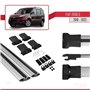 RE&AR Tuning Compatible avec Fiat Doblo 2 2010-2022 FLY Model Barres de Toit Railing Porte-Bagages de Voiture Gris Aluminium 2 B