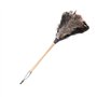 Changor Plumeau en plumes d'autruche non électrostatique, lavable à la main, avec manche en bois, 55 cm