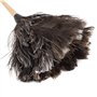 Changor Plumeau en plumes d'autruche non électrostatique, lavable à la main, avec manche en bois, 55 cm