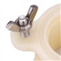 Extracteur de Miel , Vis en Acier Inoxydable Vanne Filetée Extracteur de Miel en Plastique + Nylon (Blanc)
