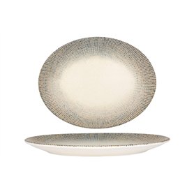 Bonna Assiette de service - Sway - Porcelaine - 25x11 cm - lot de 2