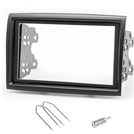 Sound-way - Kit Montage autoradio 2 DIN avec Supports Compatible avec Fiat Ducato Peugeot Boxer Citroen Jumper