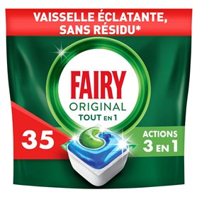 Fairy Original Tablettes Lave-vaisselle Tout En 1