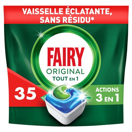 Fairy Original Tablettes Lave-vaisselle Tout En 1