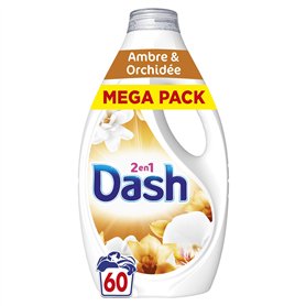 Dash 2en1 Lessive Liquide Ambre & Orchidée