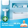 Mr. Propre Spray Désinfectant Et Nettoyant Pour Salle De Bains Fleurs Blanches, 10 x 800ML. Élimine Le Calcaire Et Les Résidus D