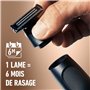 King C. Gillette Style Master Plus Tondeuse à Barbe Electrique, Technologie CenterCut, Lames affûtées jusqu'à 6 mois, étanche, t