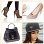 Youery 8 Pièces Mode Broche de Perle Simulée Épingle ，Femmes Arcs Décoratifs Clips De ，pour la Fixation de Pull, Châles et Robes