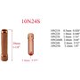 RIVERWELD Corps de Collet pour Diffuseur de Gaz Compact TIG 17GL332 10N24S 2.4mm Kit d'assortiment pour QQ300 PTA DB SR WP 17 18