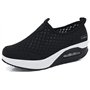 Femmes Minceur Chaussures Marche Baskets Plate-Forme Chaussures Poids Air Léger Engrener Elastic Sports en Marchant Yoga Tennis