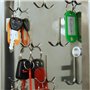 Porte Clés Coloré,50 Pack Plastique Principales Balises Rmeet Clair Porte-clés Étiquettes à Bagages pour Etiquette de Nom de Bur