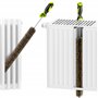 Brosse de Nettoyage pour radiateur Flexible 81cm composée de Poils de Sanglier avec tête en Silicone et Tube de Protection pour