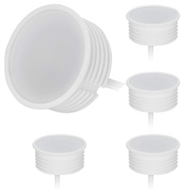 HCFEI Lot de 5 modules LED 230V 5W pour spot encastrable MR16 Blanc chaud Remplacement GU10 Ø 50 mm 120°Angle d'éclairage