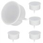 HCFEI Lot de 5 modules LED 230V 5W pour spot encastrable MR16 Blanc chaud Remplacement GU10 Ø 50 mm 120°Angle d'éclairage