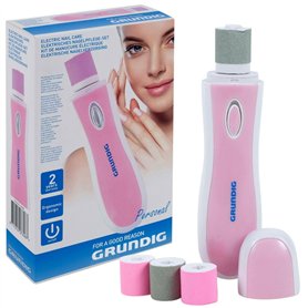 GRUNDIG Elektrische Nagelfeile avec 3 Polierrollen Feilen et Formen
