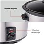 Alpina Mijoteuse Electrique - 3,5 litres - 3 Niveaux de Chaleur - Ceramique/Inox, Argenté