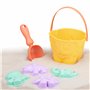 Eddy Toys Jouets de Plage - Jouets de Sable avec Seau, Pelle et Moules à Sable - Thème des Animaux et des Dinosaures - pour la P