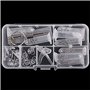 Rmeet Kit de Réparation pour Lunettes,Lunettes Optique Réparation Outils Lunettes de Nez Plaquettes pour Lunettes de Soleil Cous