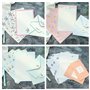 Papiers Lignés avec 6 Motifs Floral Animal Différents