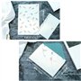 24 Feuilles de Papier à Lettres et 12 Enveloppes, Papiers Lignés avec 6 Motifs Floral Animal Différents, Papier de Correspondanc
