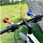 Mein HERZ 2 Pcs Sonnette de vélo Cloche Sonnette de vélo vélo Klaxon en métal, Klaxon à air pour vélo en métal chromé avec Poire