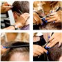 Ciseaux de Coupe de Cheveux, Ciseaux Coiffure, Ensemble de Ciseaux de Coiffeur, Ciseaux Desepaississant, Ciseaux Coiffure Profes
