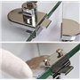 Serrure de porte de vitrine d'armoire en verre à pivot unique Serrure d'armoire en verre pour porte en verre de 5 à 8 mm avec 2 