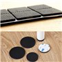 Youery 156 pcs Tapis de pieds de meubles antidérapants légers,tapis antidérapants pour tables et chaises,protecteurs de sol pour