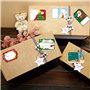 24 Feuilles D'autocollants D'étiquettes de Noël