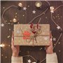 Flycppo Étiquette Cadeau Noël,24 Feuilles D'autocollants D'étiquettes de Noël, 216 Pièces D'étiquettes-Cadeaux Autocollants Etiq