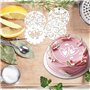 4 Pièces Pochoir à Gâteau + 16 Pièces Pochoirs à Café Cappuccino, Cookie Modèles, Pochoirs de Cuisson de Gâteaux Ensemble Bricol
