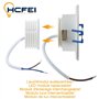 HCFEI - IP44 Dimmable LED Spot Encastrable Blanc | Aussi pour Salle de Bains | 5W 230V | Lot de 3 Spots | Blanc Chaud